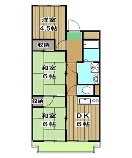 シャトー離宮【402号室】の間取り
