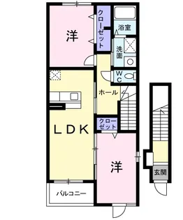 フリーデⅡ【2階】の間取り