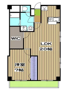 Choei第5コーポ中川【4階】の間取り