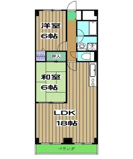 グレイスヴィラ阿部【5階】の間取り