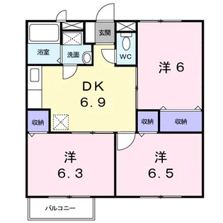 エトワール【1階】の間取り