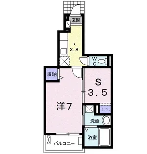 グランジェロ【1階】の間取り