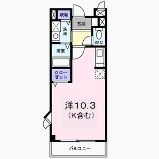 アグレイア【3階】の間取り