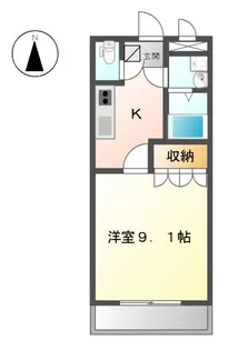 コンフォール舟小屋【6階】の間取り
