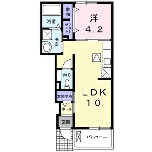 ヴィラ H,S【1階】の間取り