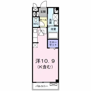 メゾン長岡【1階】の間取り