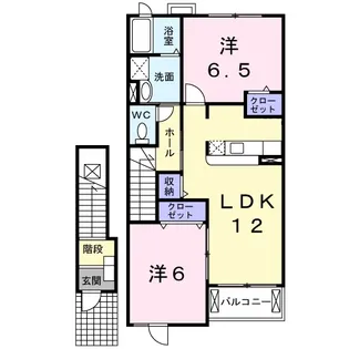 ルミエール Ⅱ【2階】の間取り