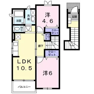 FKK【2階】の間取り