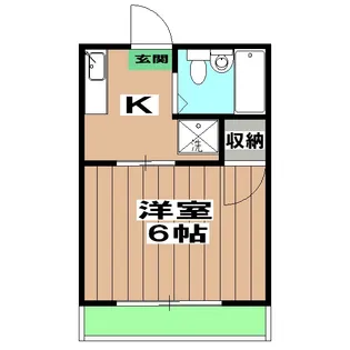 シティハイムなみかわ【101号室】の間取り