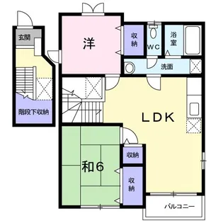 プラッツB【2階】の間取り