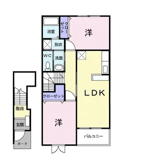 ハーモニーA【2階】の間取り