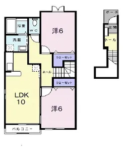 グレイスフル1【2階】の間取り