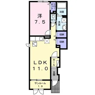 スエニョエスペランサ福知山【1階】の間取り