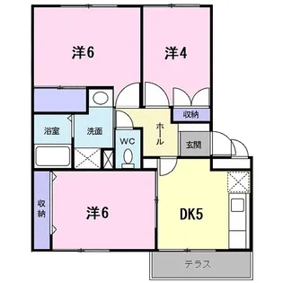 ヴィラ温井【1階】の間取り