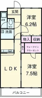 ベルナードサーモス【205号室】の間取り