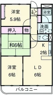 ウィステリア【109号室】の間取り