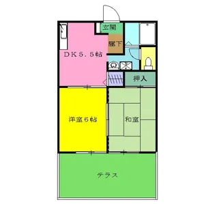 サザン ハイム【101号室】の間取り