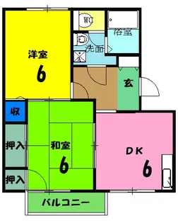 ロングストーンハイツ【106号室】の間取り