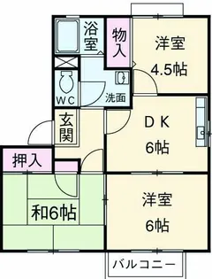 リヴェール・ド・ヴィラ【2101号室】の間取り