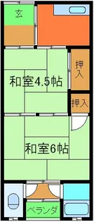 ニュー信太山ハウス1号館【1-13号室】の間取り