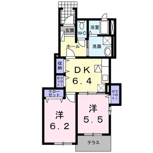 シェ モア Ⅰ【1階】の間取り
