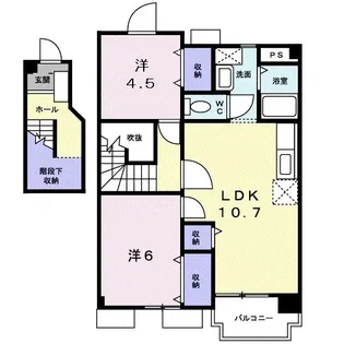 ハピネス【2階】の間取り