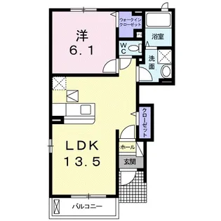 サンライズ・ビレッジA【1階】の間取り