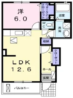 モーニングベル【1階】の間取り
