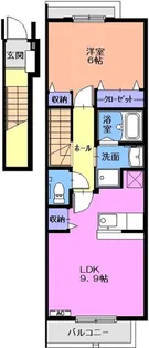 アルファヴィル【2階】の間取り