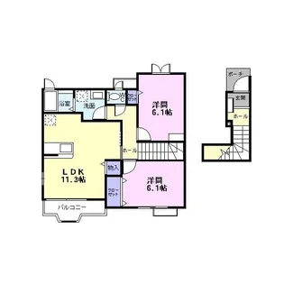 フォレスト・ケイ弐番館【2階】の間取り