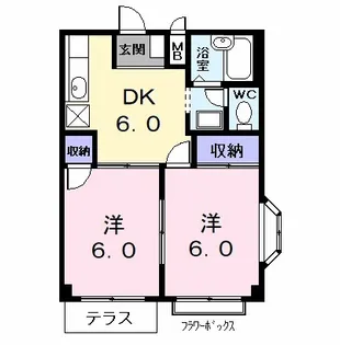 ファミールK【1階】の間取り