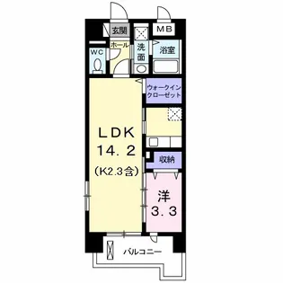 サンクレスト【2階】の間取り