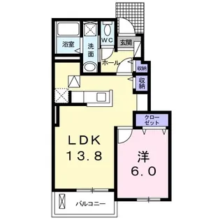 ルミエール【1階】の間取り