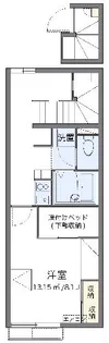 レオパレスメゾンリッツ【206号室】の間取り