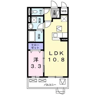 ハルミモザ【1階】の間取り