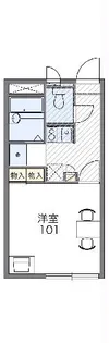レオパレスパールリビエールⅠ【109号室】の間取り