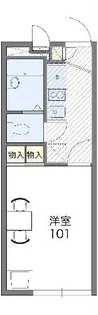 レオパレスクレール 伊藤【1階】の間取り