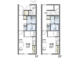 レオパレスイナバウアー2006【108号室】の間取り