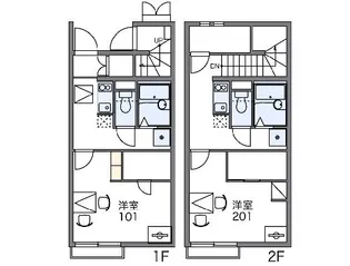 レオネクストHOPE横山【104号室】の間取り