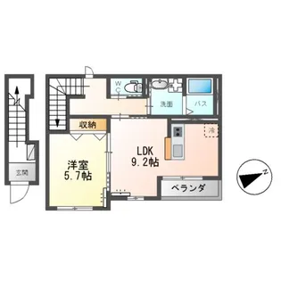 サンハイム【2階】の間取り