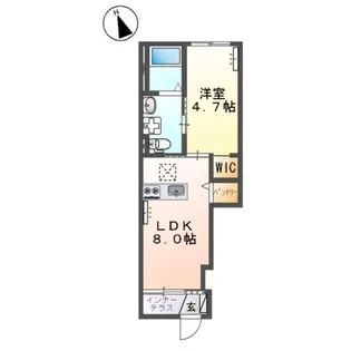 メゾン・ド・アイリス【1階】の間取り