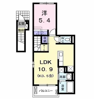 クラール【2階】の間取り
