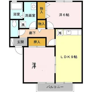 ロイヤルガーデンM B棟【102号室】の間取り