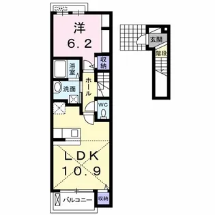 ベル アルモニー【2階】の間取り