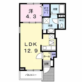 アリエッタ【1階】の間取り