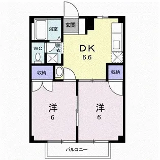 リバーシャトウ【2階】の間取り