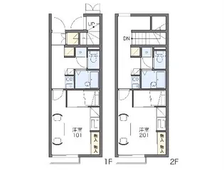 レオパレスルルド【210号室】の間取り