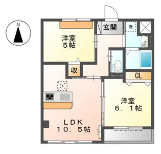 サンローズ【1階】の間取り