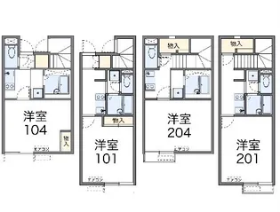 レオネクストカイトネストⅡ【2階】の間取り