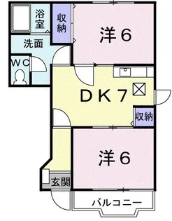 クレメントB【1階】の間取り